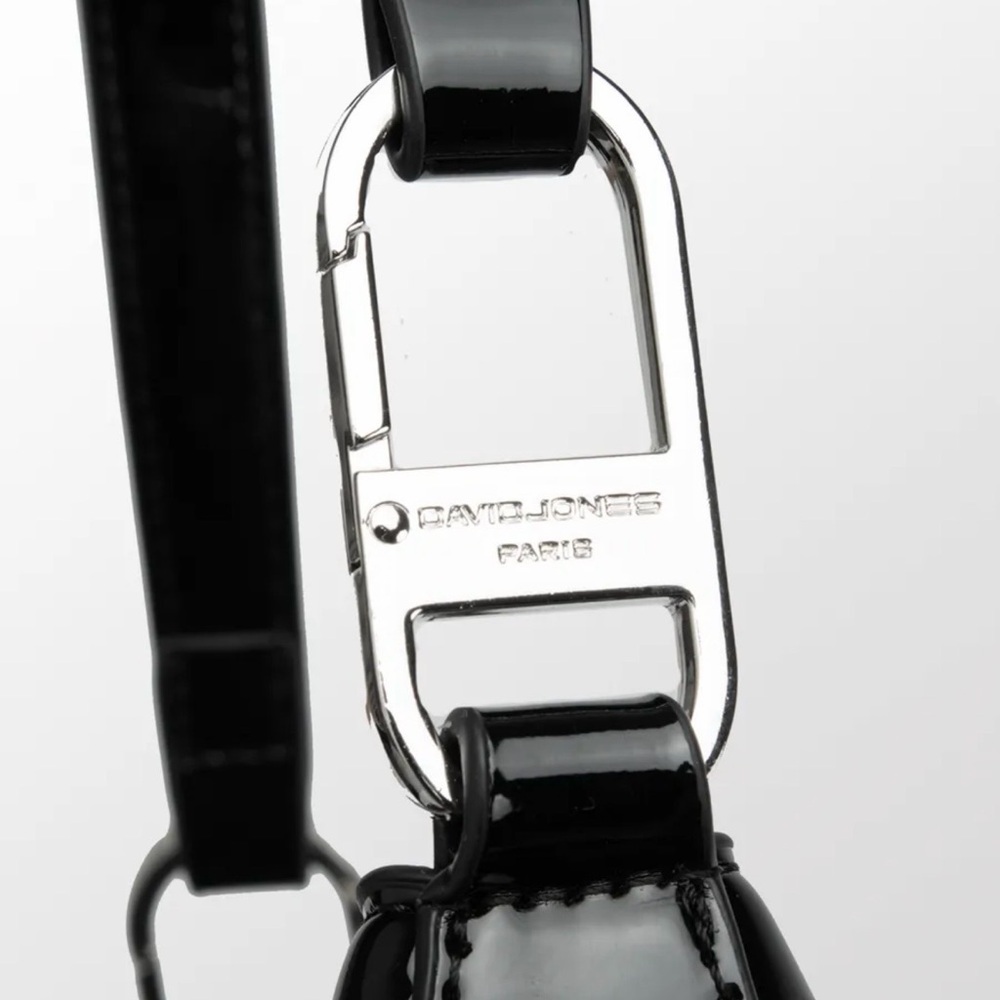 Patent Chic Black Shoulder Bag - Picture 6 of 8